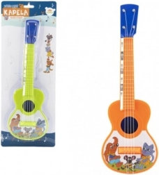 Plastové ukulele se zvířátky 40 cm s trsátkem