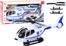 Policejní záchranný vrtulník se světly a zvuky