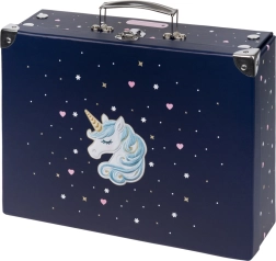 BAAGL skládací školní kufřík Unicorn Gold