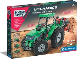 Clementoni Science & Play mechanická laboratoř – zemědělská technika 10 v 1