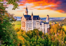 Puzzle Zámek Neuschwanstein Podzim Německo 1000 Dílů