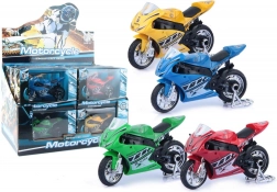 Kovová závodní motorka 11 cm