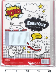 Transparentní zakládací obal A4 s barevným závěsem