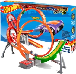 Hot Wheels Power Shift Raceway – závodní dráha se smyčkou a 5 auty