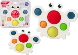 Silikonová senzomotorická hračka Krab Pop It