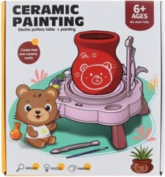 Hrnčířský kruh na baterie tyrkysový pro děti