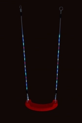 2Kids Toys dětská plastová svítící houpačka – červená