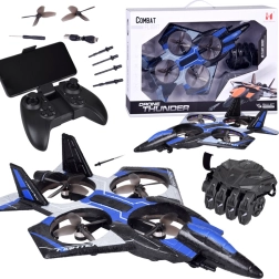 Střílející dron Combat Flight s ovládací rukavicí a RC ovladačem