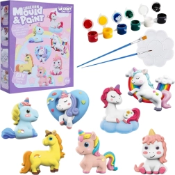 Woopie kreativní sada sádrové odlitky a malování – jednorožci