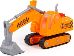 Pásové rýpadlo 20 cm bez pohonu – odolná plastová stavební hračka
