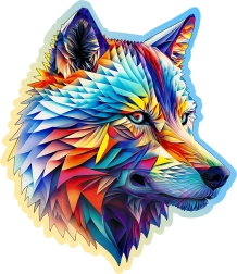 Dřevěné puzzle Nóbl vlk 250 dílků WOODEN CITY