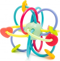 Silikonové kousátko s chrastítkem BABY MIX