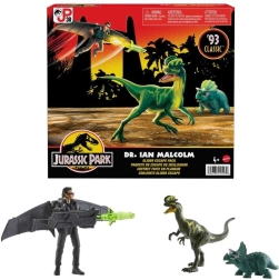 Jurassic World – sada figurek Ian Malcolm s dinosauřími společníky a kluzákem