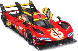 kovový model bburago 1:18 ferrari 499p č. 50 – vítěz 24h le mans 2024