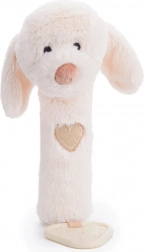 Bigjigs Baby chrastítko 3v1 pejsek s pískátkem a kousátkem