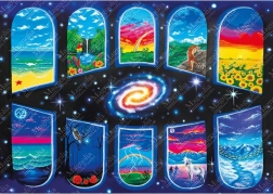 Puzzle magnolia okna do duše 1000 dílků