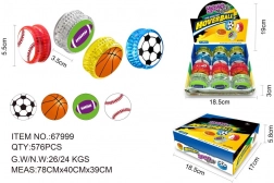 Jo-jo sportovní míček se světelnými efekty 5,5 cm