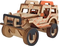 Dřevěné 3D puzzle Jeep