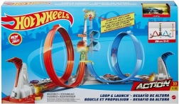 Hot wheels věž souboj ve výšce závodní dráha s klecí vítěze