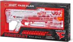 X-Shot FAZE CLAN Ragequit Round průhledný blaster na pěnové kuličky