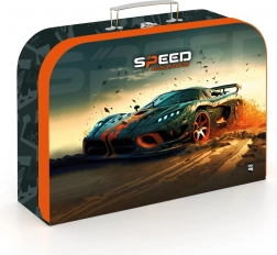 Dětský lamino kufřík Auto 34 cm