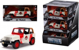 Kovový model Jeep Wrangler Jurassic Park 1:32 s otevíracími dveřmi