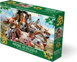 3D puzzle Smějící se domácí zvířata