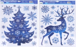 Vánoční okenní dekorace 41 × 29 cm