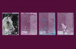 Obal na sešit A5 s třpytkami