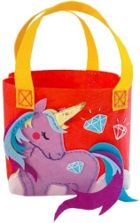 Kreativní sada – fialová kabelka jednorožec Filcové robótky