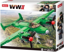 Sluban WWII Sovětský bombardér Tupolev TU-2 stavebnice