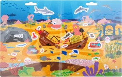 Bigjigs Toys znovu použitelné samolepky pod mořem – Dobrodružství