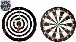 Terč na šipky 41 cm se 6 šipkami oboustranný