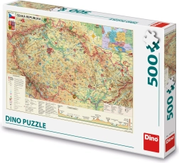 Dino puzzle Mapa České republiky 500 dílků