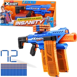 ZURU X-SHOT INSANITY automatická pistole na pěnové šipky, 72 šipek