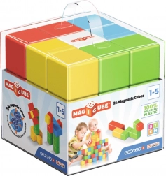 Magnetické kostky GEOMAG Magicube Color Recycled Crystal – 24 dílků