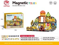 Magnetická stavebnice staveniště, 41 dílů
