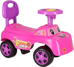 Odrážedlo pchací autíčko se smíchem a klaksonem – růžové