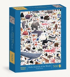 Puzzle Ahoj zvířata světa od Chronicle Books 500 dílků