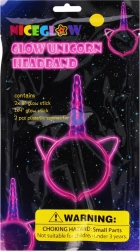 Svítící čelenka jednorožec