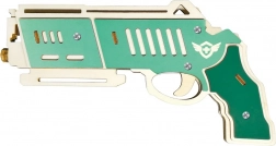 Woodcraft dřevěné 3D puzzle zbraň na gumičky Falcon