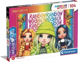 Brilantní Puzzle Rainbow High: Poppy, Jade a Skyler 104 Dílků