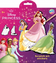 Vyškrabávací samolepky Disney Princezny 5 ks