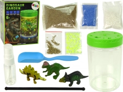 Světelná dekorace Dino zahrada ve sklenici