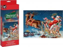 Diamantové malování Santa 30x40cm