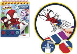 Spidey blok s omalovánkami a vodovými barvami