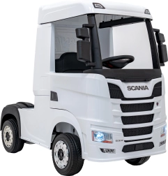 Dětský elektrický kamion SCANIA R-SERIES, bílý