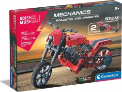 CLEMENTONI SCIENCE & PLAY mechanická laboratoř: roadster a dragster 2 v 1