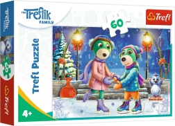 Puzzle 60 dílků Zima u Treflíků