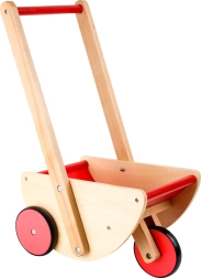 Dřevěný kočárek a vozík pro panenky small foot